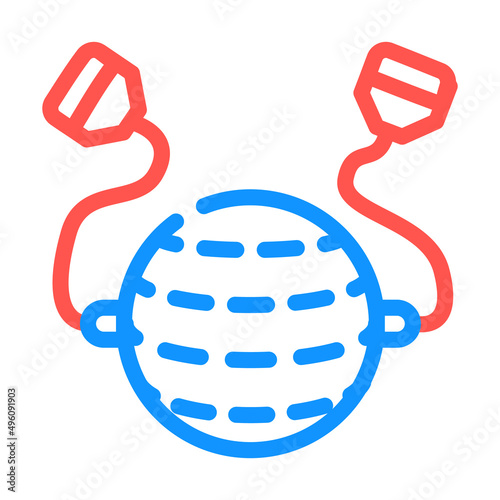 ball for training color icon vector. ball for training sign. isolated symbol illustration