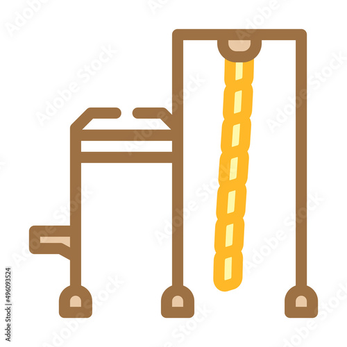 workout fitness color icon vector. workout fitness sign. isolated symbol illustration