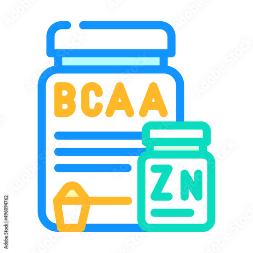 nutrition for athlete color icon vector. nutrition for athlete sign. isolated symbol illustration