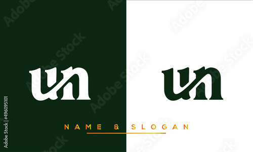UN,  NU,  U,  N    Abstract   Letters  Logo  Monogram