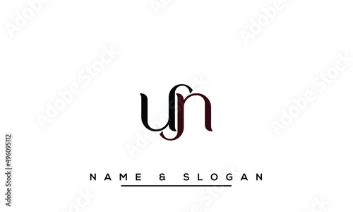 UN,  NU,  U,  N    Abstract   Letters  Logo  Monogram