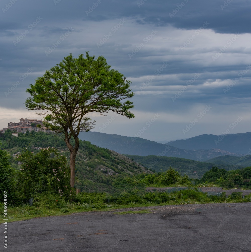 Fototapeta premium Vista di Capranica Prenestina