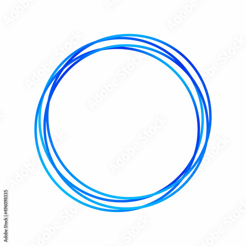 Round, circle frame vector illustration
