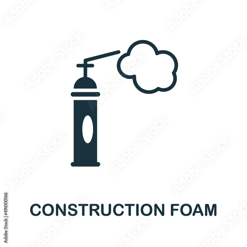Construction Foam icon. Simple element from construction collection. Creative Construction Foam icon for web design, templates, infographics and more