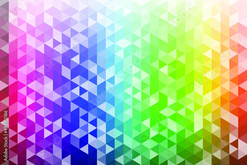 Rainbow pattern of triangles  vector