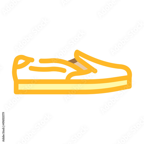 slipons footwear color icon vector. slipons footwear sign. isolated symbol illustration photo