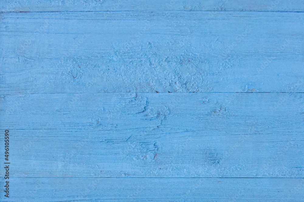 Texture of light blue wooden surface fence board abstract plank background