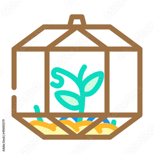 florarium equipment color icon vector. florarium equipment sign. isolated symbol illustration
