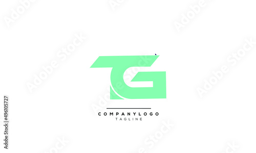 Alphabet letters Initials Monogram logo TG, TG INITIAL, TG letter