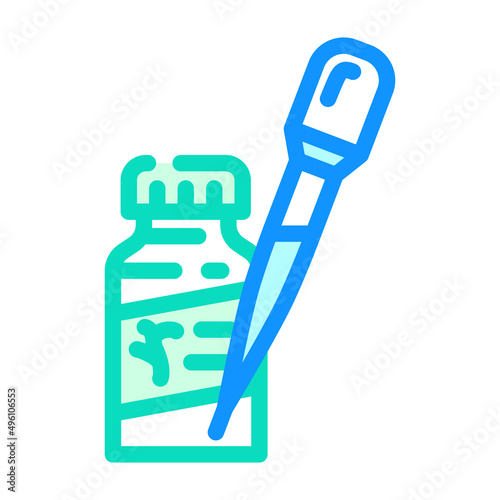 fertilizers liquid color icon vector. fertilizers liquid sign. isolated symbol illustration
