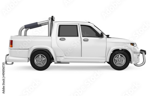 Pickup Truck Isolated