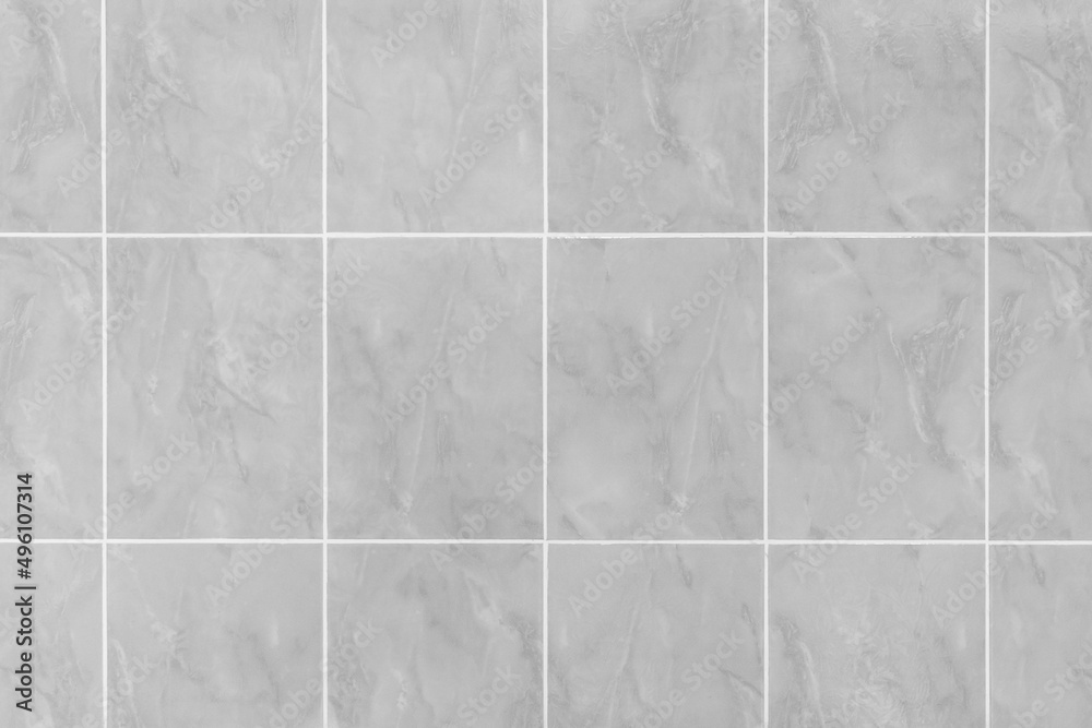 Naklejka premium Wall grey ceramic tiles abstract interior design kitchen gray texture bathroom background sample