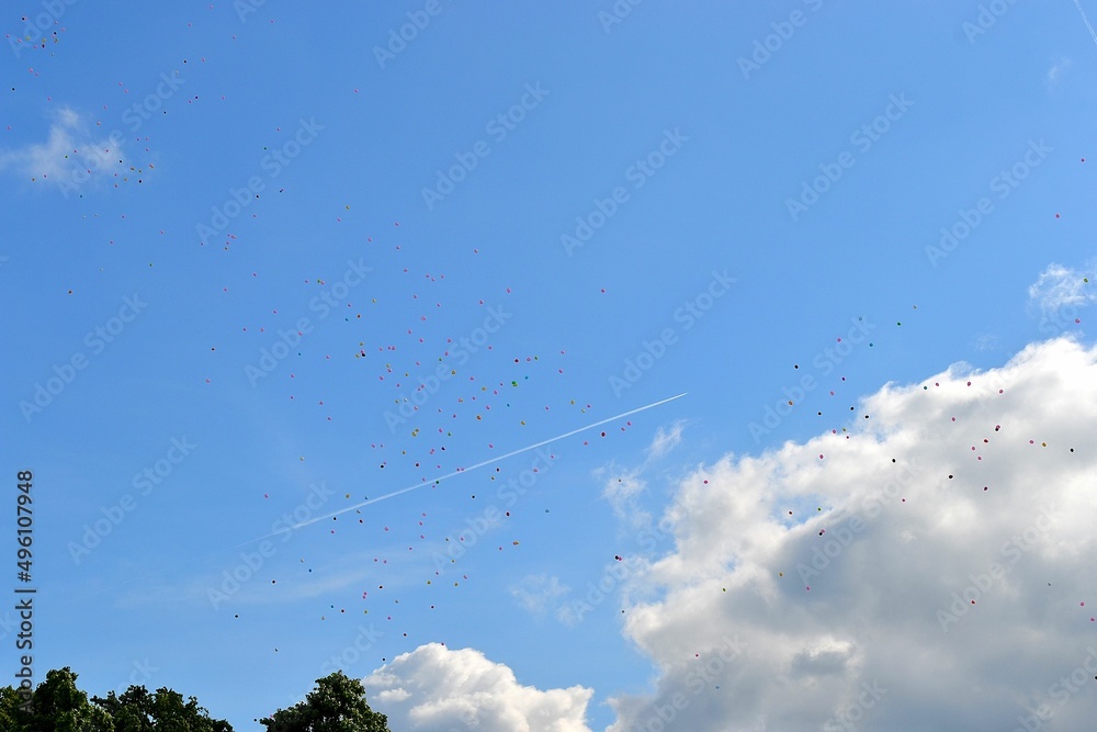 lâché de ballons lâché de ballons