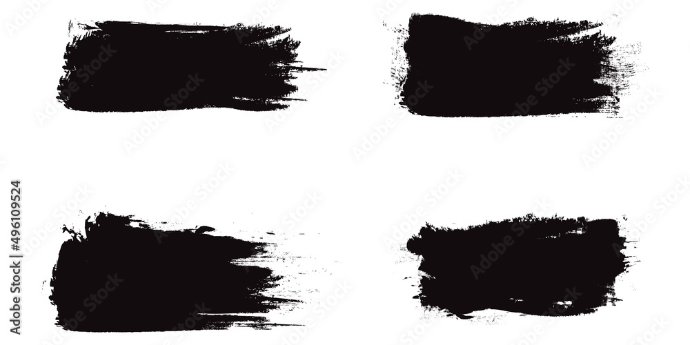 Black brush stroke set isolated on background. Collection of trendy brush stroke vector for black ink paint, grunge backdrop, dirt banner, watercolor design and dirty texture. Brush stroke vector Black brush stroke set isolated on background. Collection of trendy brush stroke vector for black ink paint, grunge backdrop, dirt banner, watercolor design and dirty texture. Brush stroke vector