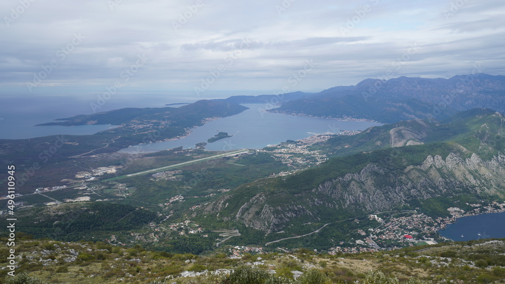 view on bay of Kotor. Montenegro