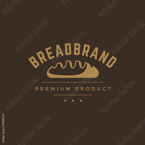 Bakery shop logo template. Vector object and icon for pastry food label or badge, bakery food logotype design, emblems graphics.