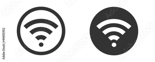 Wifi icon. Wireless internet network symbol. Sign wlan zone vector.