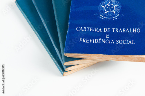 Brazilian document work and social security (Carteira de Trabalho e Previdencia Social) photo