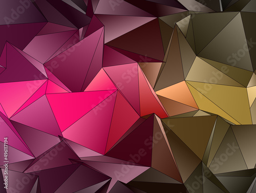 Abstract Low-Poly background. triangulated texture. Design 3d. Polygonal geometrical pattern. Triangular modern style