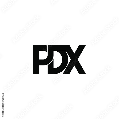 pdx letter original monogram logo design photo