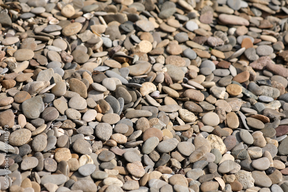 Pebbles on the Rhine river bank Pebbles on the Rhine river bank