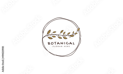 natural and organic logo modern design. Natural logo for branding, corporate identity and business card
