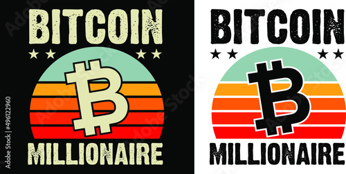  bitcoin millionaire t shirt design