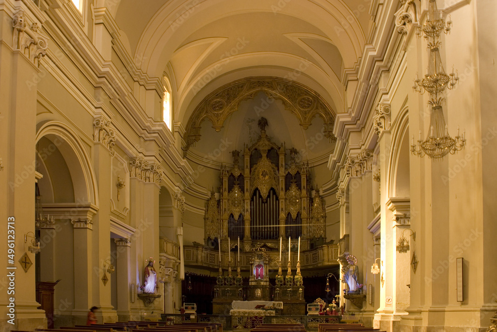 Title	
Interior of Church of St Michele Arcangelo Minoriti in Catania, Sicily, Italy	
