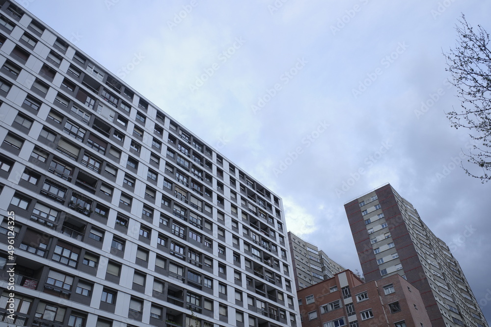 Modern apartment building in Bilbao Modern apartment building in Bilbao