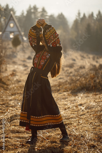 gorgeous Ukrainian girl in national dress