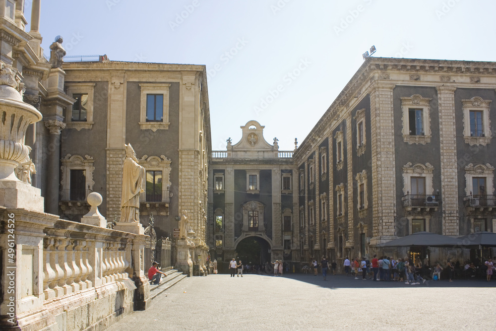 Gate Uzeda (or Porta Uzeda) in Catania, Italy, Sicily