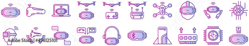 metaverse icon set
