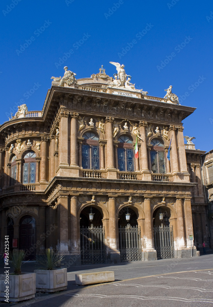 Massimo Bellini Theater in Catania, Sicily, Italy