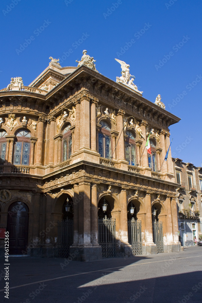 Massimo Bellini Theater in Catania, Sicily, Italy	
