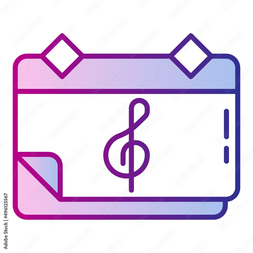 calendar and music note calendar and music note
