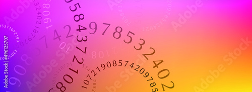abstract background with numbers	