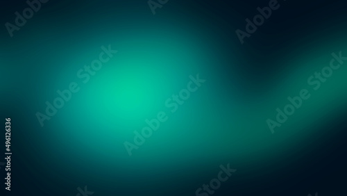Blurred torquoise color background. Gradient, smooth gradation bright design. Template concept photo