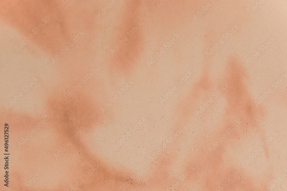 Fototapeta premium Orange color wall background floor surface with abstract pattern light stone tile texture