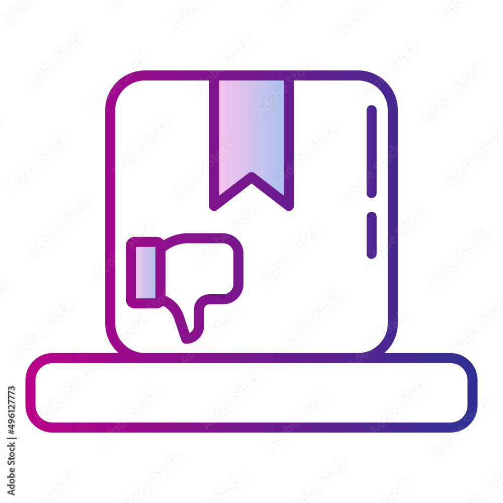 bad hand and box icon bad hand and box icon