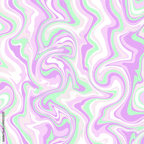 Marbled texture vector design. Neon colors mixed liquid decorative creative background. Pink, green, blue, white colorful fluid illustration for fabric, textile design