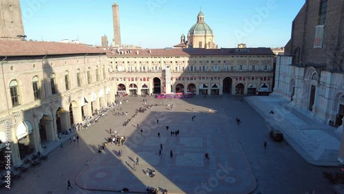 Bologna, Italy - view on piazza Maggiore