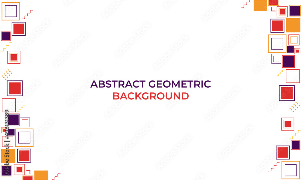 Obraz premium flat colorful abstract geometric background design