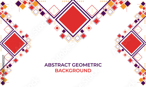 flat colorful abstract geometric background design