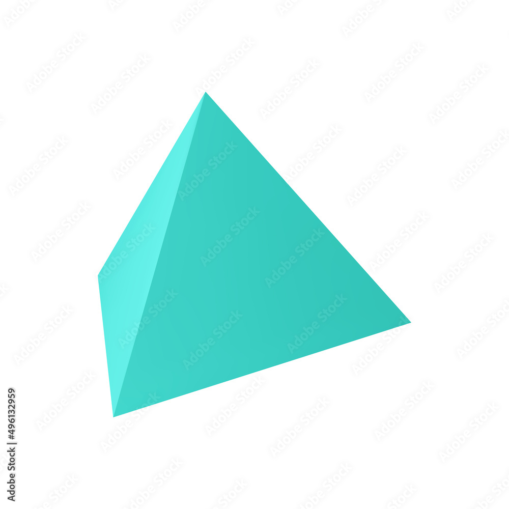 Blue Triangle Pyramid Composition Blue Triangle Pyramid Composition