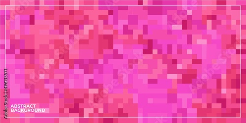 pink abstract geometric pixel square tiled mosaic background