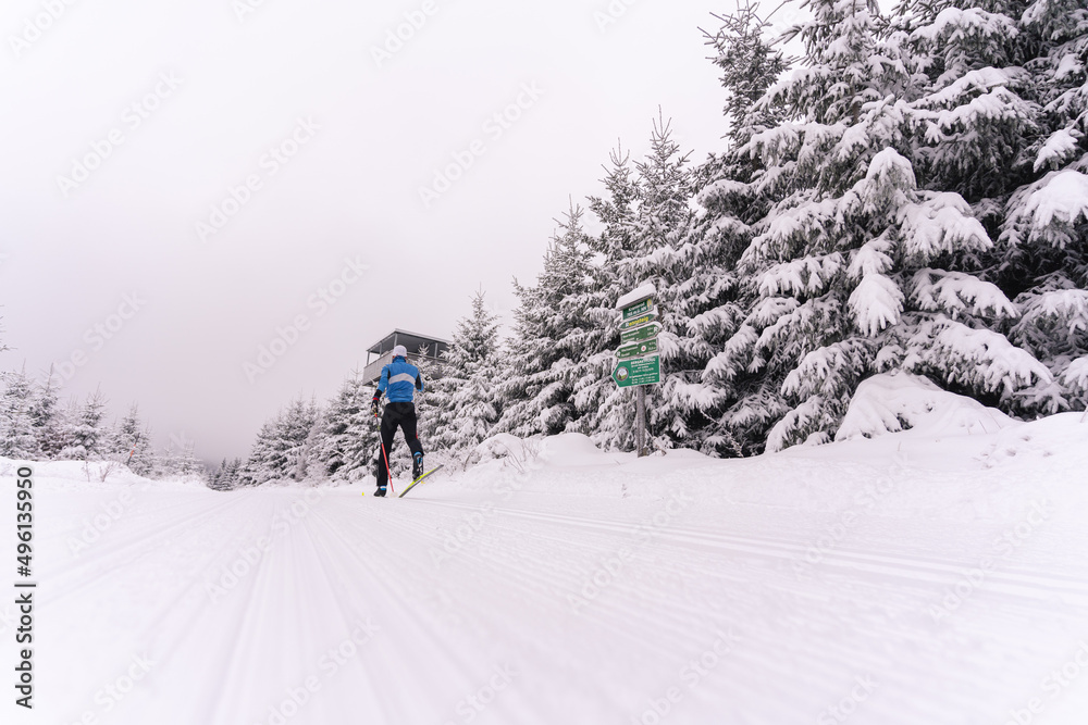 Ski Langlauf im Thüringer Wald