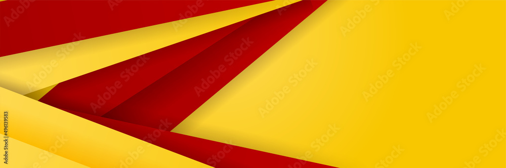 Modern abstract red orange yellow banner background design. Vector abstract graphic design banner pattern background template illustration.