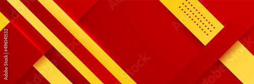 Free Download Red orange yellow abstract gradient geometric shapes banner background, shine and smooth with futuristic and modern template. Vector abstract graphic design banner pattern background illustration. - GFXLoad