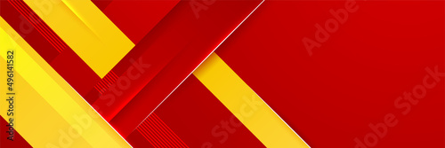 Free Download Red orange yellow abstract gradient geometric shapes banner background, shine and smooth with futuristic and modern template. Vector abstract graphic design banner pattern background illustration. - GFXLoad