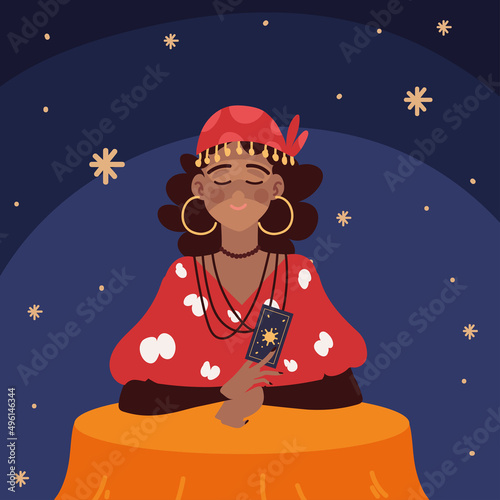mystic women fortune teller photo
